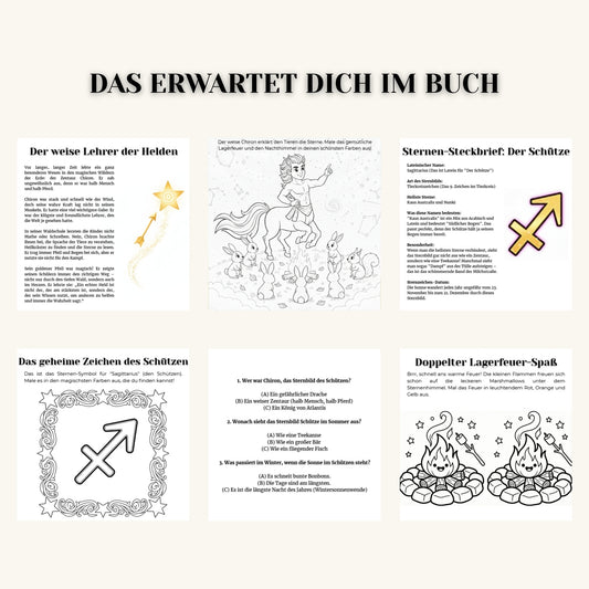 Die Sternen-Entdecker: DER SCHÜTZE – Das magische Mitmachbuch (ab 6 J.) | Mythen, Sterne & Kreativität