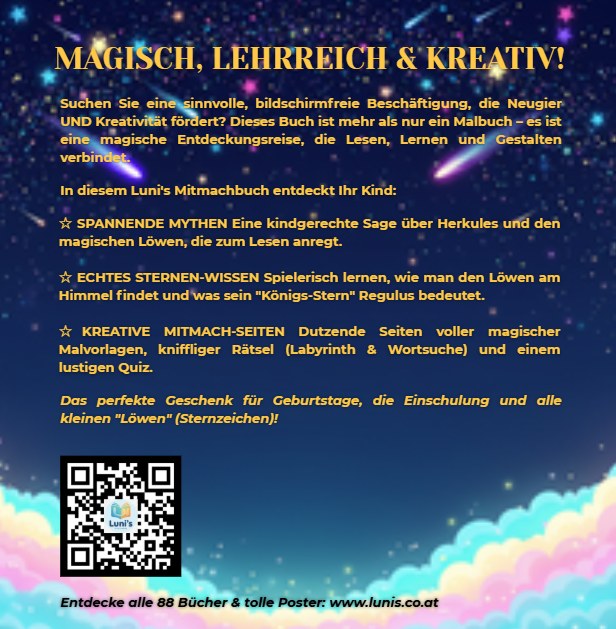 Die Sternen-Entdecker: DER LÖWE – Das magische Mitmachbuch (ab 6 J.) | Mythen, Sterne & Kreativität