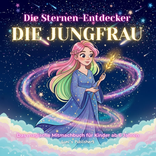 Die Sternen-Entdecker: DIE JUNGFRAU – Das magische Mitmachbuch (ab 6 J.) | Mythen, Sterne & Kreativität