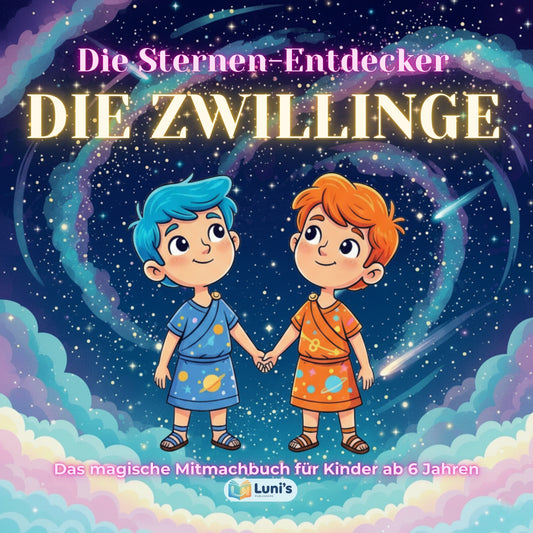 Die Sternen-Entdecker: DIE ZWILLINGE – Das magische Mitmachbuch (ab 6 J.) | Mythen, Sterne & Kreativität