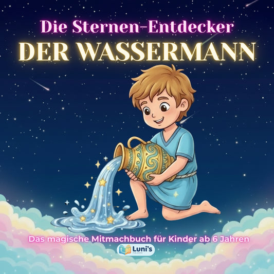 Die Sternen-Entdecker: DER WASSERMANN – Das magische Mitmachbuch (ab 6 J.) | Mythen, Sterne & Kreativität