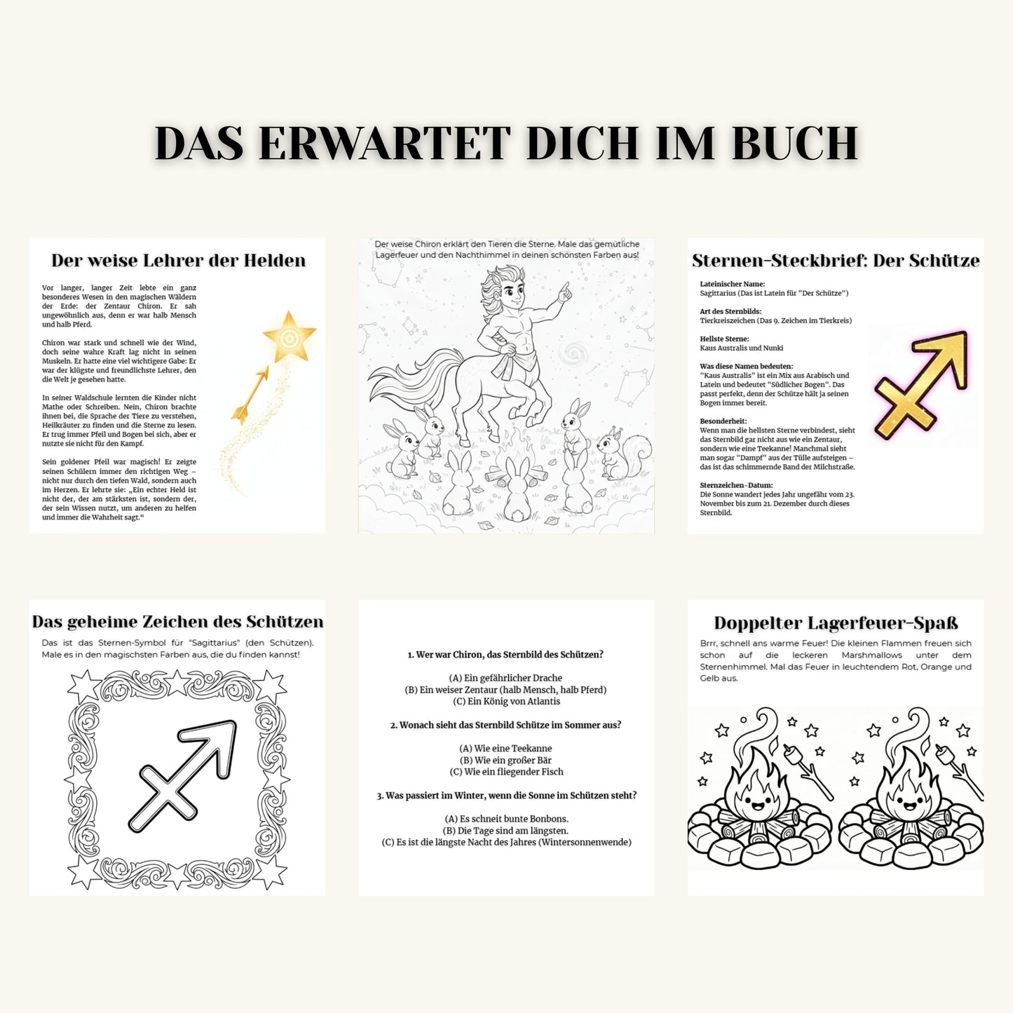 Die Sternen-Entdecker: DER SCHÜTZE – Das magische Mitmachbuch (ab 6 J.) | Mythen, Sterne & Kreativität
