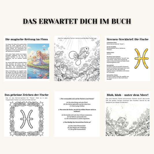 Die Sternen-Entdecker: DER FISCHE – Das magische Mitmachbuch (ab 6 J.) | Mythen, Sterne & Kreativität