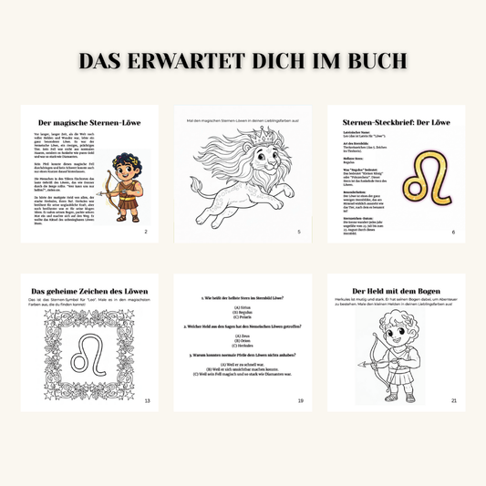 Die Sternen-Entdecker: DER LÖWE – Das magische Mitmachbuch (ab 6 J.) | Mythen, Sterne & Kreativität
