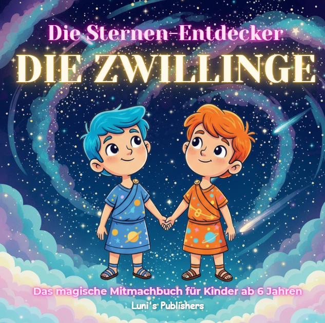 Die Sternen-Entdecker: DIE ZWILLINGE – Das magische Mitmachbuch (ab 6 J.) | Mythen, Sterne & Kreativität