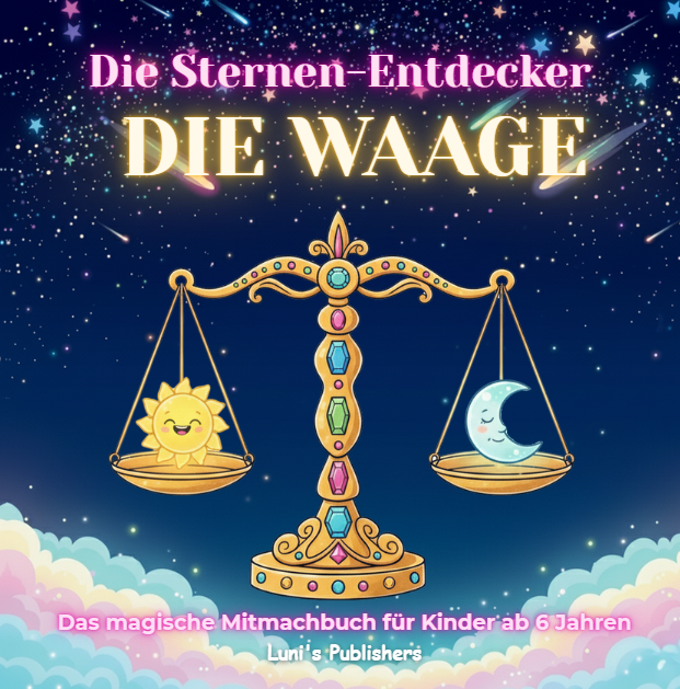 Die Sternen-Entdecker: DIE WAAGE – Das magische Mitmachbuch (ab 6 J.) | Mythen, Sterne & Kreativität